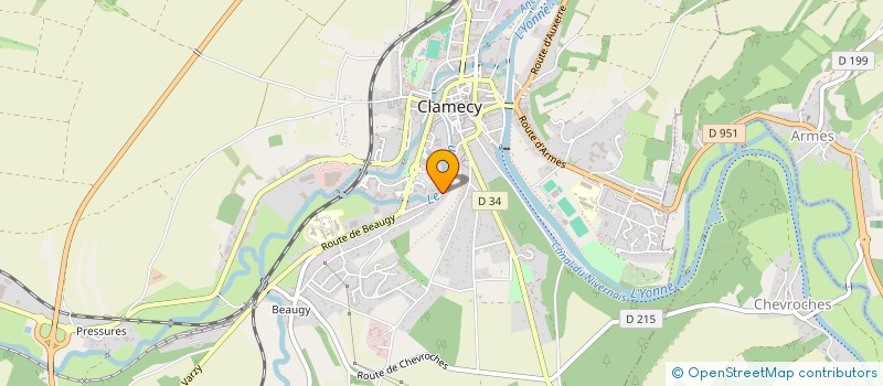 localisation de l'entreprise SBR FRANCE à CLAMECY
