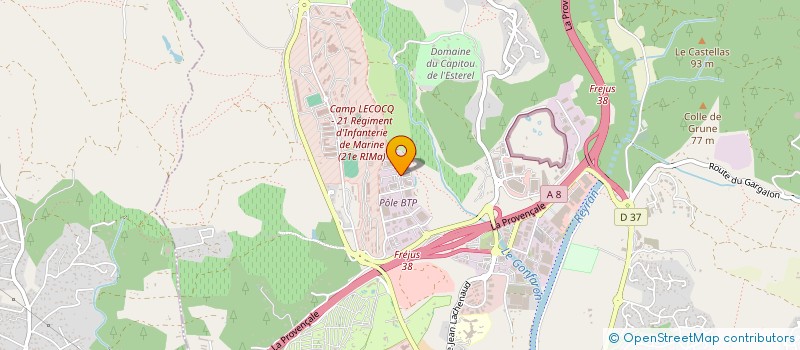 localisation de l'entreprise SBR HOLDING à FREJUS
