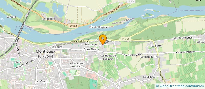 localisation de l'entreprise SBRM à MONTLOUIS-SUR-LOIRE