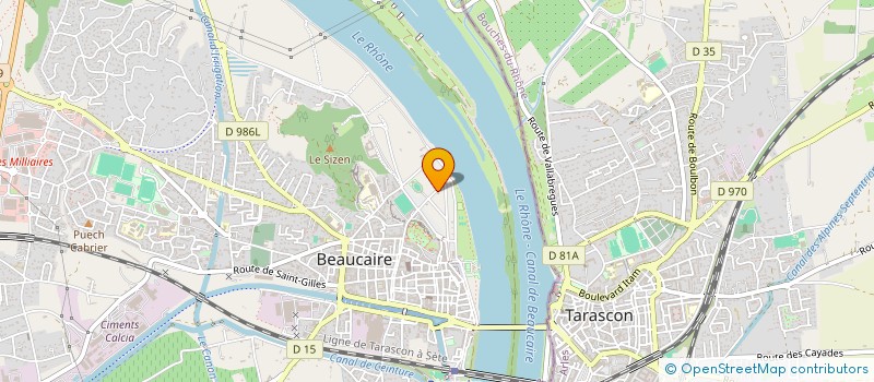 localisation de l'entreprise SBS  BEAUCAIRE