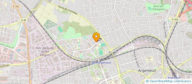 localisation de l'entreprise SBS ASCENSEURS à ARGENTEUIL