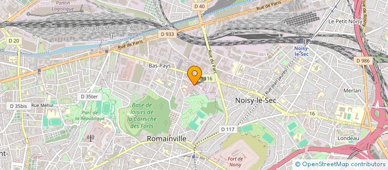 localisation de l'entreprise SBS CONSULTING à ROMAINVILLE