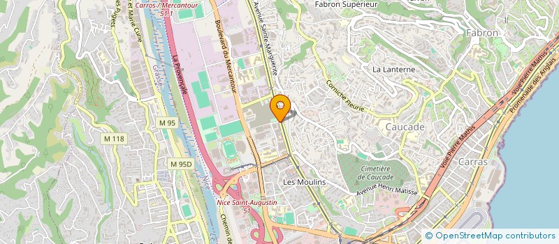 localisation de l'entreprise SBS GRANGES BARDES à NICE