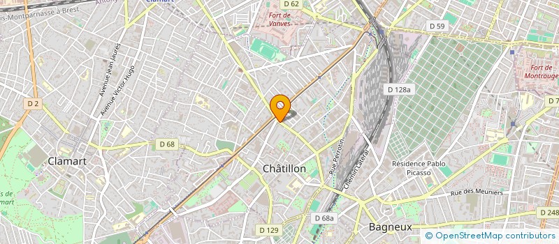 localisation de l'entreprise SBS - ISOBAT à CHATILLON