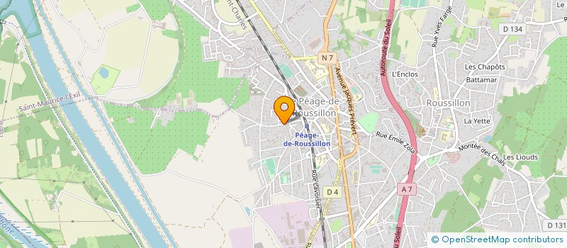 localisation de l'entreprise SBS PI à LE PEAGE-DE-ROUSSILLON