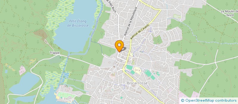 localisation de l'entreprise SBS PRO  BISCARROSSE