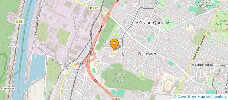 localisation de l'entreprise SBS TRANSPORTS  LE GRAND-QUEVILLY