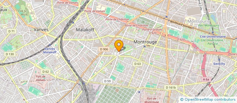 localisation de l'entreprise SBSG  MONTROUGE