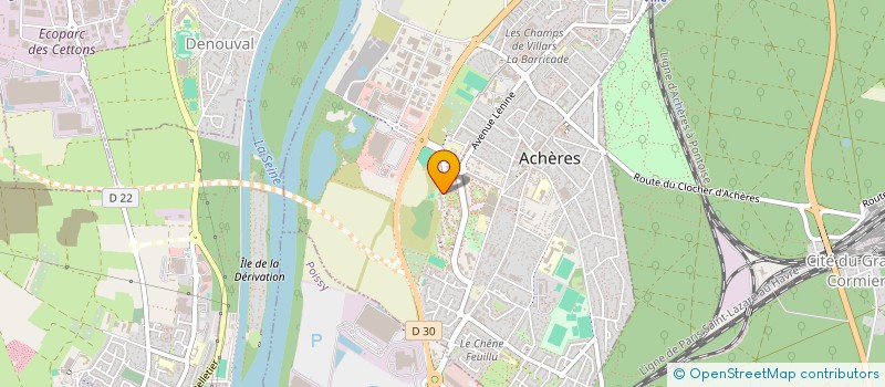 localisation de l'entreprise SBSH TRADING  ACHERES