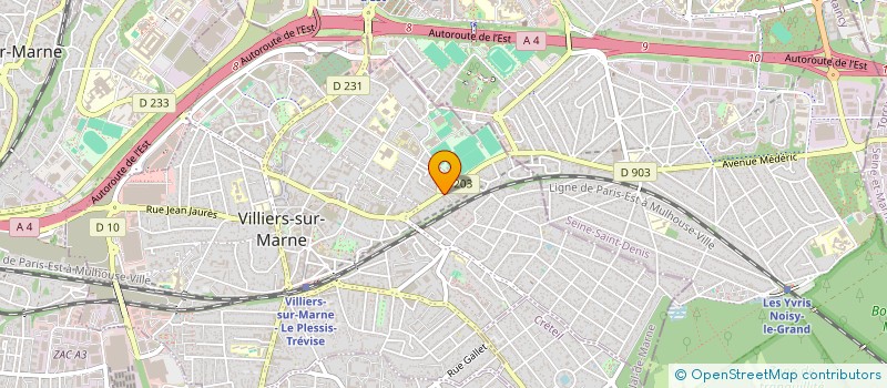 localisation de l'entreprise SBSM  VILLIERS-SUR-MARNE