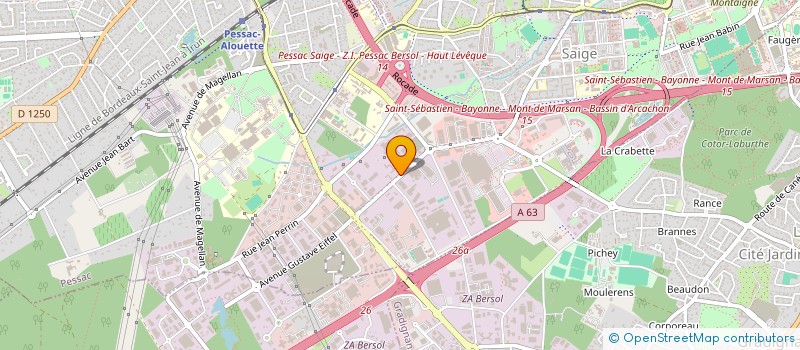 localisation de l'entreprise SBSN à PESSAC