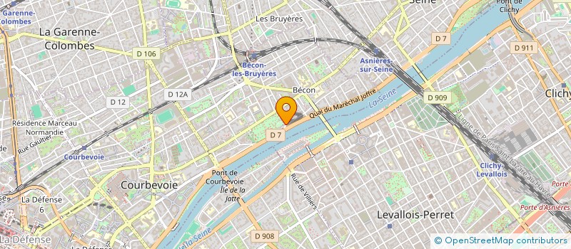 localisation de l'entreprise SBT à COURBEVOIE