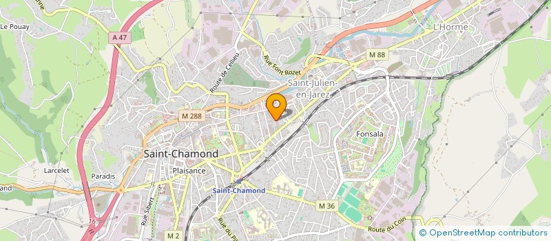 localisation de l'entreprise SBT  SAINT-CHAMOND