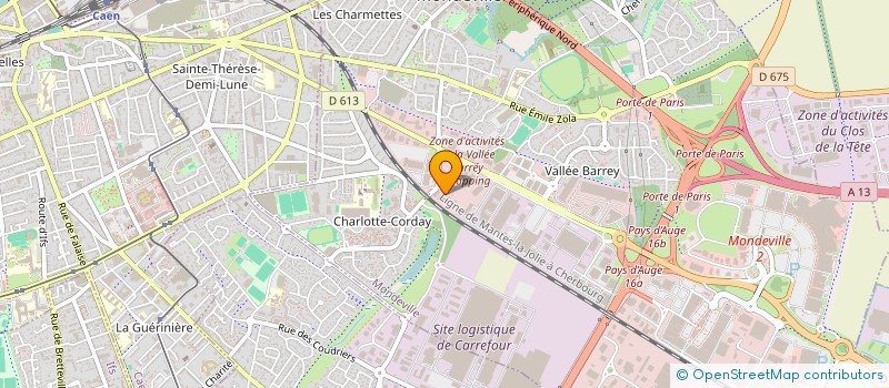 localisation de l'entreprise SBT IMMOBILIER à MONDEVILLE