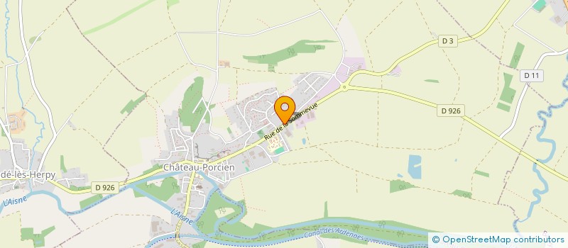 localisation de l'entreprise SBT INDUSTRIES  CHATEAU-PORCIEN