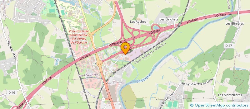 localisation de l'entreprise SBT TRANSPORT  SAINT-SATURNIN