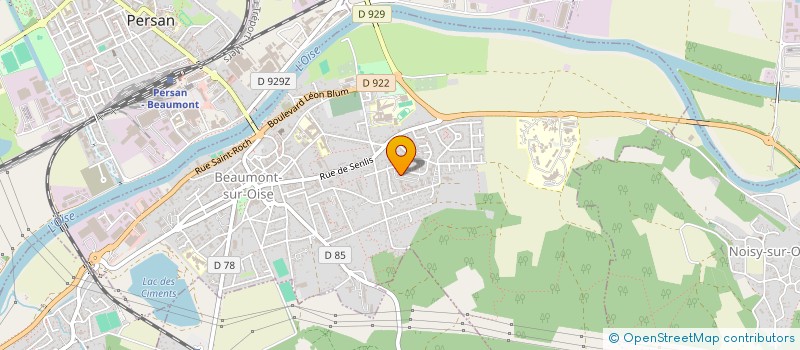 localisation de l'entreprise SBTAXI  BEAUMONT-SUR-OISE