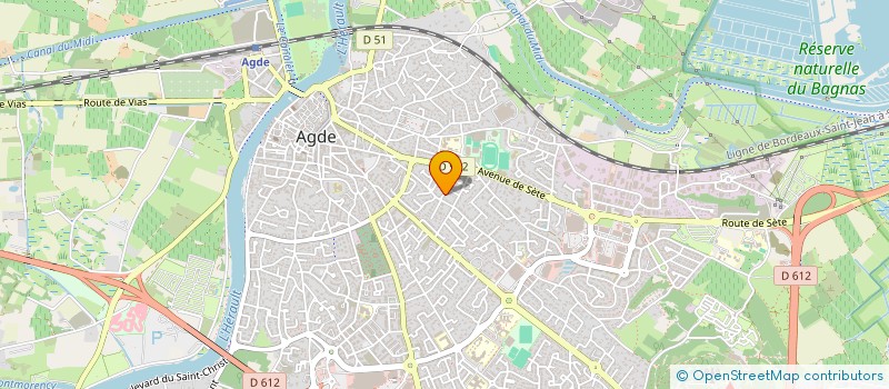 localisation de l'entreprise SBTM  AGDE