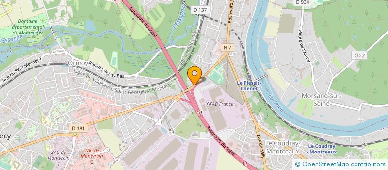 localisation de l'entreprise SBTP à CORBEIL-ESSONNES