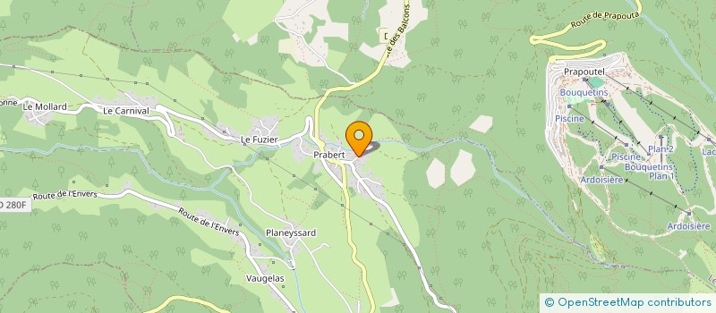 localisation de l'entreprise SBTP  LAVAL-EN-BELLEDONNE