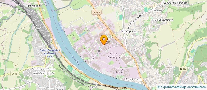 localisation de l'entreprise SBTX DEVELOPPEMENT  GENAY