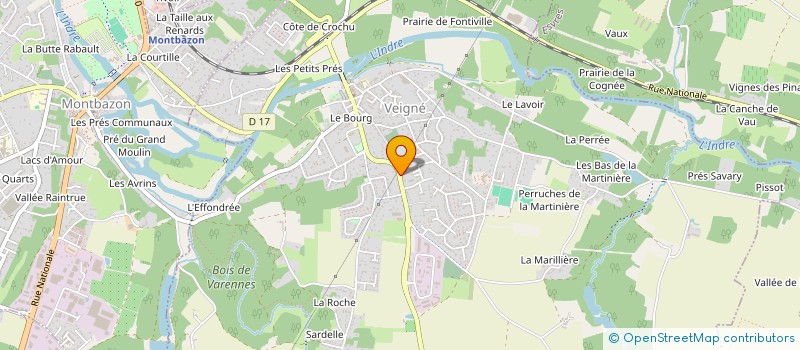 localisation de l'entreprise SBV à VEIGNE