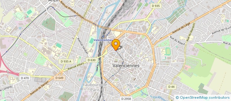 localisation de l'entreprise SBV EXPERTISE  VALENCIENNES
