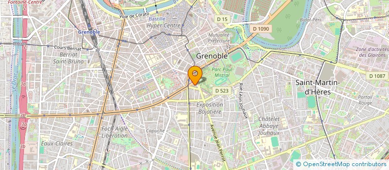 localisation de l'entreprise SBV INVESTISSEMENT à GRENOBLE