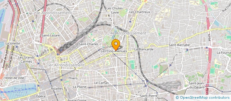 localisation de l'entreprise SBV PRODUCTION à MARSEILLE