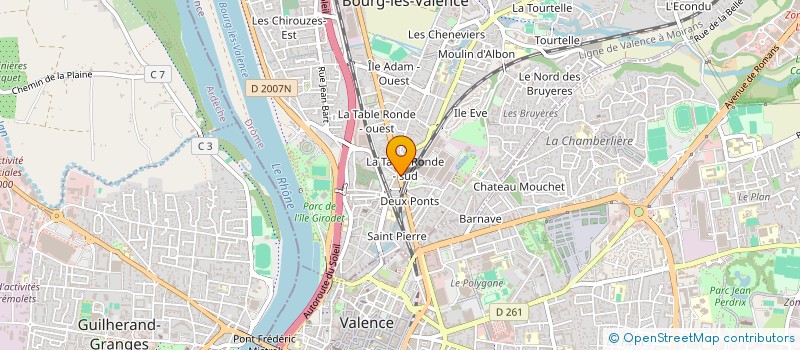 localisation de l'entreprise SBVDI  BOURG-LES-VALENCE