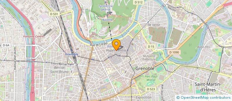 localisation de l'entreprise SBVM CORPORATE à GRENOBLE