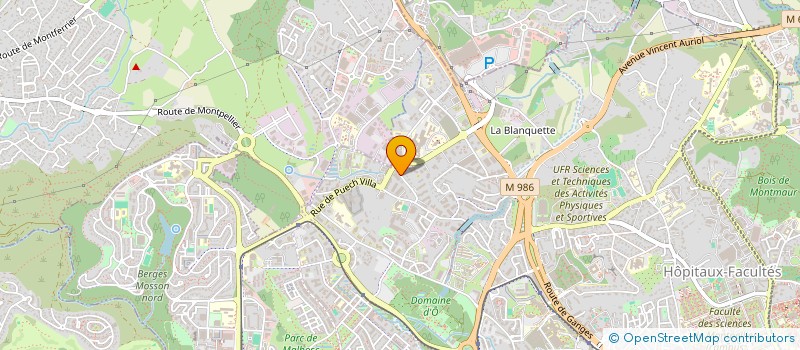 localisation de l'entreprise SBX 1 à MONTPELLIER