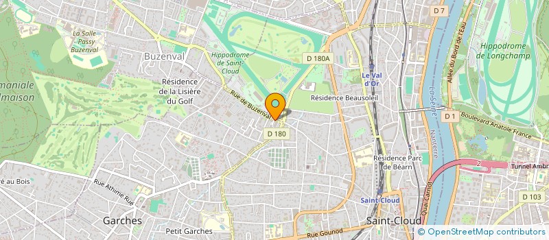 localisation de l'entreprise SBX IMAGERIE MEDICALE à GARCHES