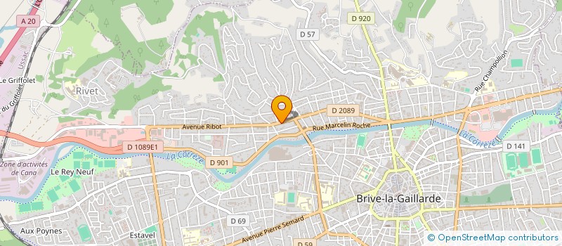 localisation de l'entreprise SBZ à BRIVE-LA-GAILLARDE