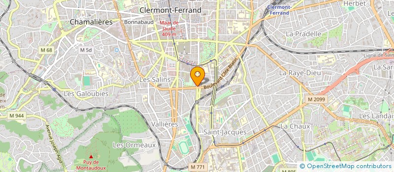 localisation de l'entreprise SC 2512 ADAMANTINE  CLERMONT-FERRAND