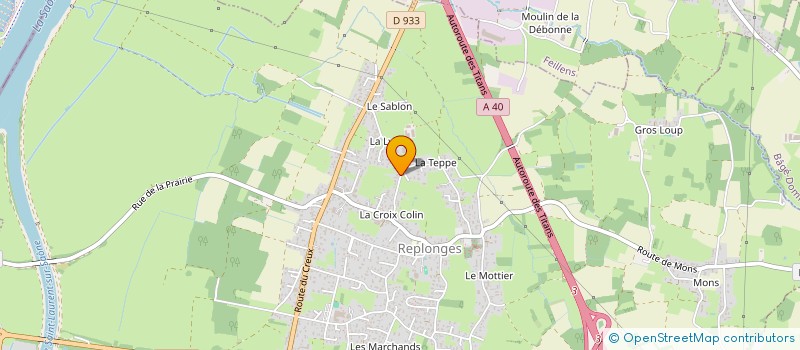 localisation de l'entreprise SC 2CJB  REPLONGES