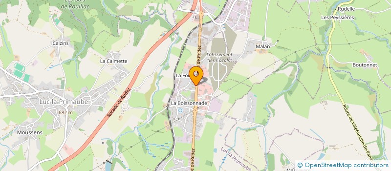 localisation de l'entreprise SC 2L  LUC-LA-PRIMAUBE