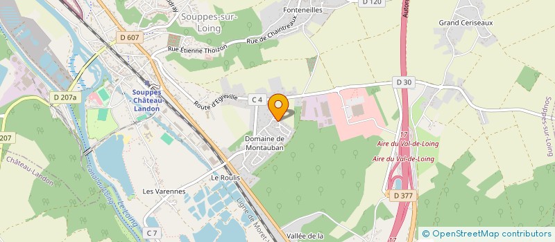 localisation de l'entreprise SC 2P - IMMO  SOUPPES-SUR-LOING