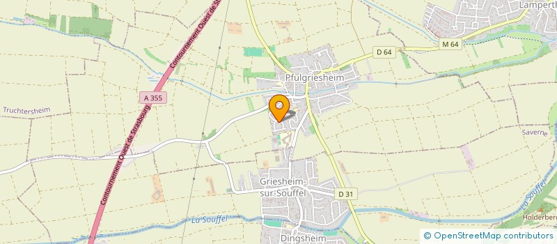 localisation de l'entreprise SC 3F INVEST  BERSTETT