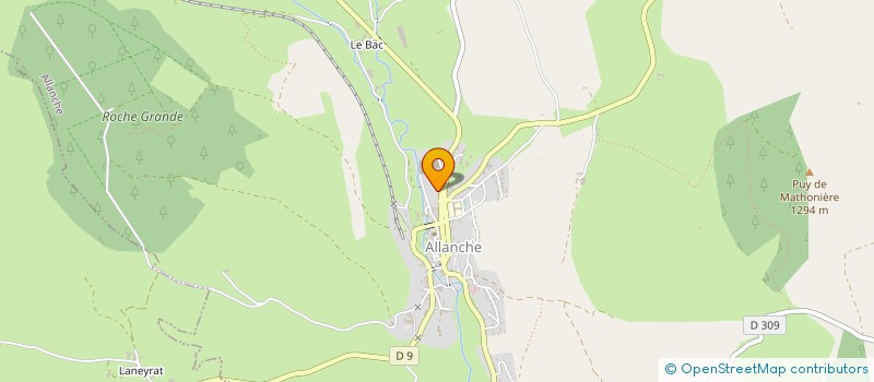localisation de l'entreprise SC 880 RABANESSE à ALLANCHE