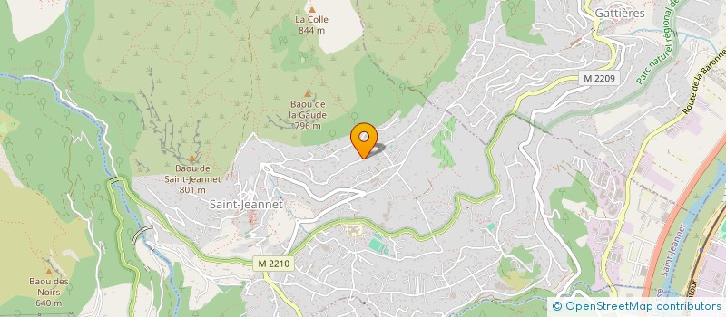 localisation de l'entreprise SC ACCUEIL SERVICE  SAINT-JEANNET