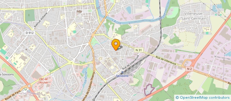 localisation de l'entreprise SC ACGV à SOISSONS