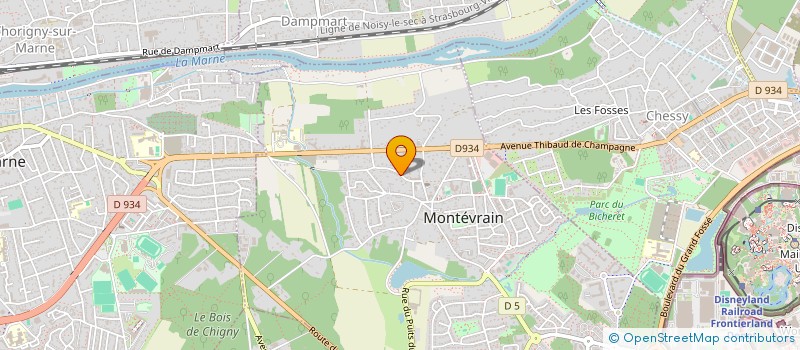localisation de l'entreprise SC ADMIN  MONTEVRAIN