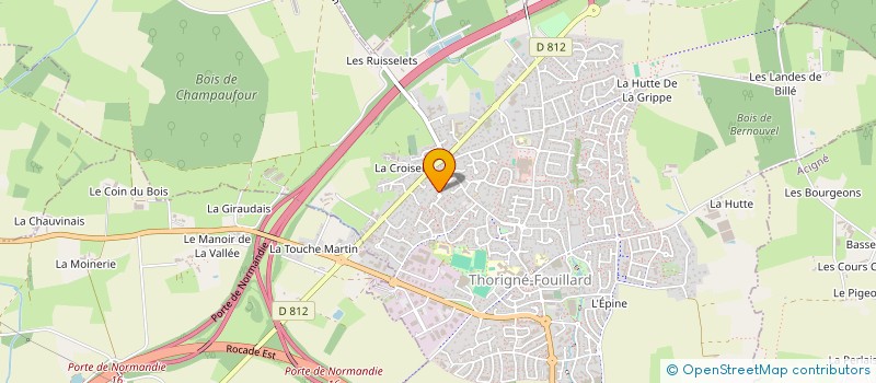 localisation de l'entreprise SC AGLR PATRIMOINE  THORIGNE-FOUILLARD