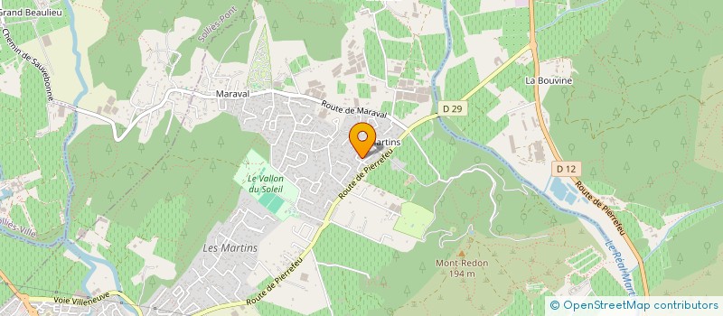 localisation de l'entreprise SC AGRICOLE DU GAPEAU  LA CRAU