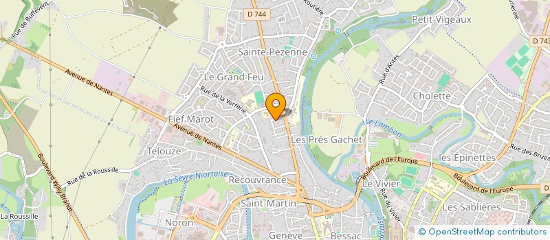 localisation de l'entreprise SC ALENT à NIORT