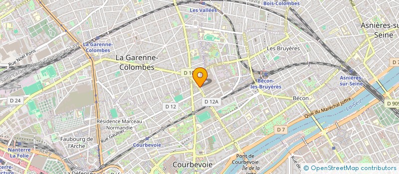 localisation de l'entreprise SC ALLISON CHAUD à COURBEVOIE