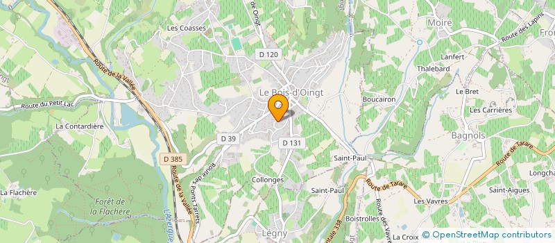 localisation de l'entreprise SC ALPES  LE BREUIL