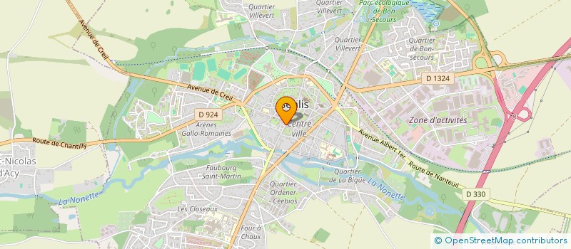 localisation de l'entreprise SC ALPHA INVEST  SENLIS