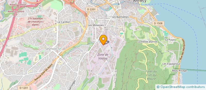 localisation de l'entreprise SC AMIRAL à ANNECY